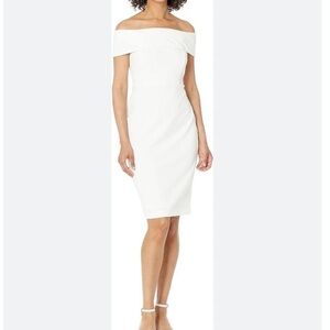 Calvin Klein white off the shoulder dress size 2P